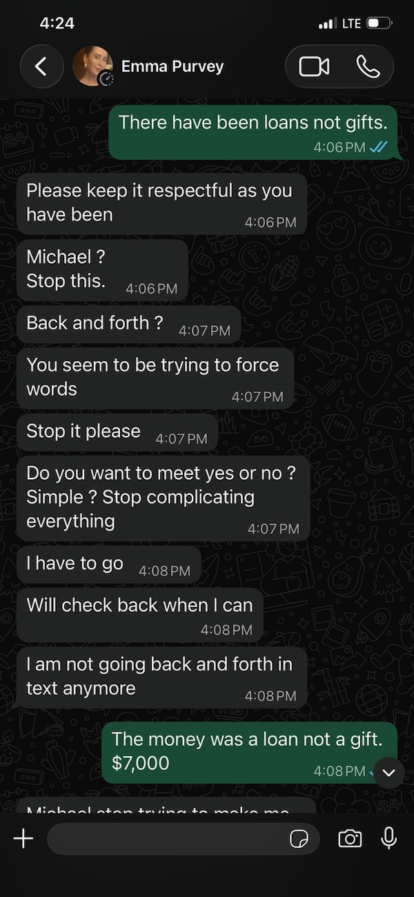 WhatsApp Message
